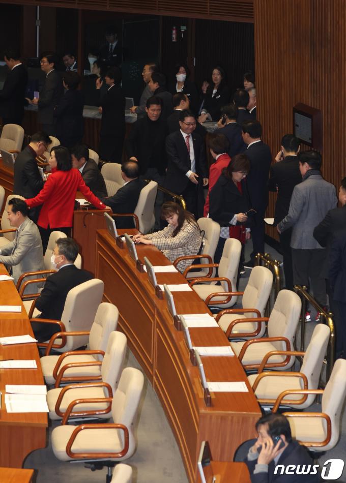 [사진] 쌍특검법 국회 본회의 재표결 부결
