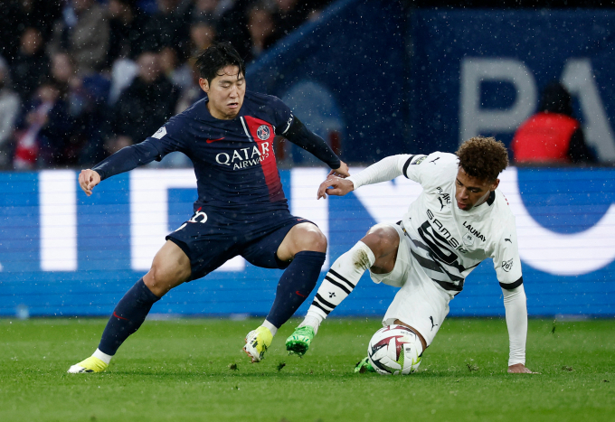 파리생제르맹(PSG) 소속 이강인이 AS모나코와의 경기에서 후반 4분만 출전하는 데그 쳤다. 사진은 이강인의 경기 모습. /사진= 로이터