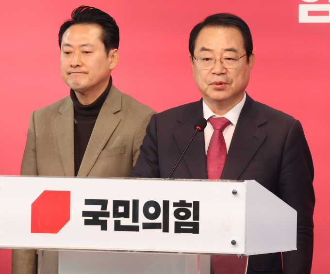 정영환 국민의힘 공천관리위원장이 1일 서울 여의도 중앙당사에서 제22대 총선 공천 심사 결과를 발표를 하고 있다. /사진=뉴스1