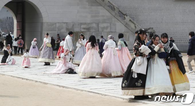 [사진] 경복궁, 관광객들의 포토 스팟