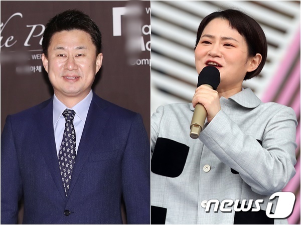 방송인 남희석(왼쪽), 김신영 / 뉴스1DB