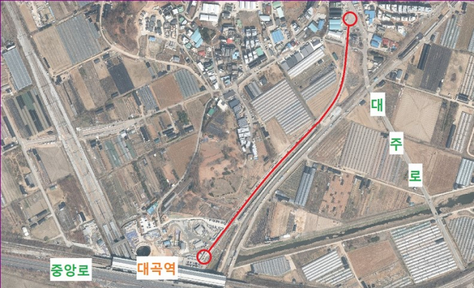 대곡역 진입도로 위치도. / 자료제공=고양특례시