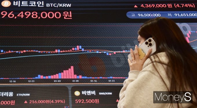[머니S포토] 연일 최고점 갱신중인 '비트코인' 1억원 갈까