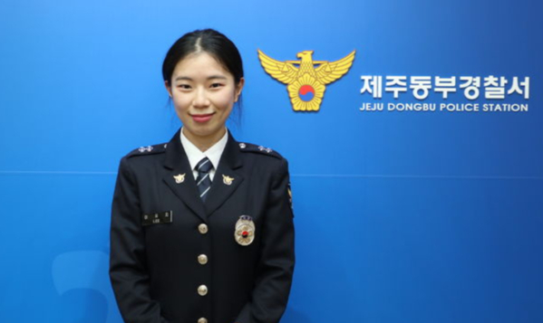 제주 새내기 경찰관이 눈썰미로 중증 장애인을 찾아냈다. 사진은 제주동부경찰서 이유지 순경. /사진= 뉴시스