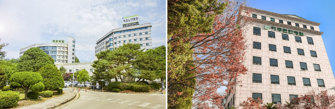 경기도가 도내 정신응급의료기관을 지난해 6개에서 올해 10개로 확대 운영한다. 사진은 의왕 계요병원(왼쪽)과 수원 아주편한병원. / 사진제공=경기도