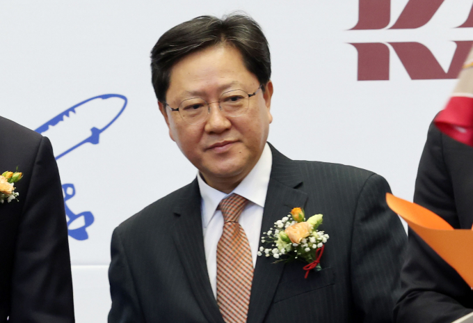 사진은 김포-하네다 노선 운항 20주년 기념식 참석한 원유석 아시아나항공 대표이사. 2023.11.30./사진=뉴시스