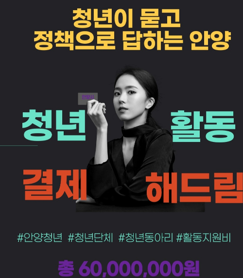 2024년 청년단체·청년동아리 지원 사업 홍보물. / 자료제공=안양시 
