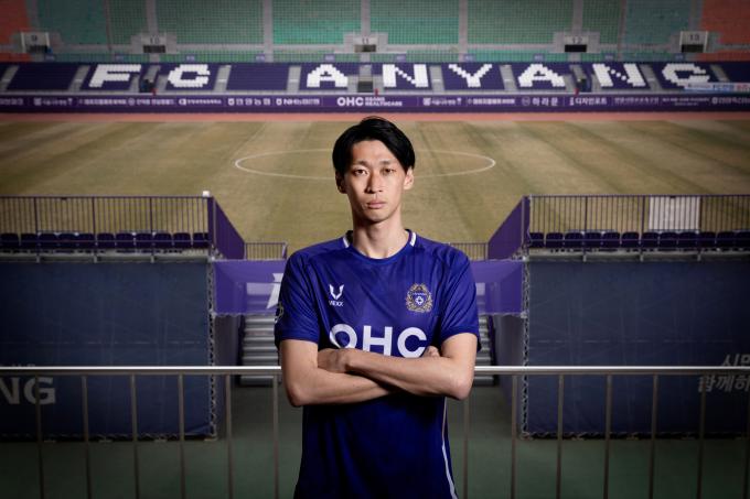 K리그2 FC안양에 입단한 북한 대표팀 출신 리영직(FC안양 제공)