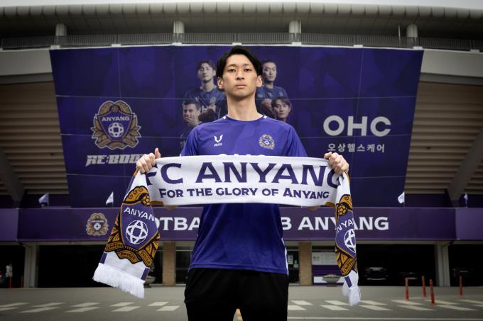 K리그2 FC안양에 입단한 북한 대표팀 출신 리영직(FC안양 제공)