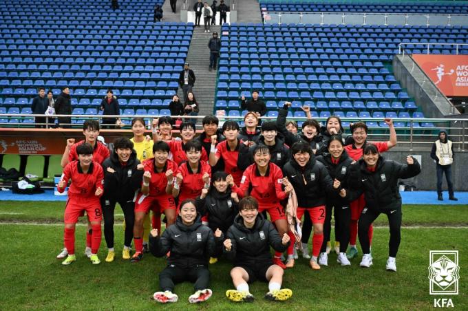 [사진] 우즈벡 상대 대승 거둔 U20 여자축구대표팀