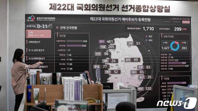 [사진] 총선까지 앞으로 한 달 '현황은?'