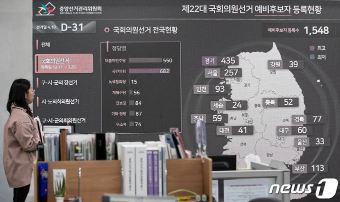 [사진] 한달 앞으로 다가온 총선 '국민의 선택은?'