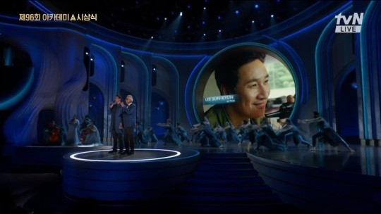 아카데미 시상식에서 배우 故 이선균을 추모했다. /사진=tvN 방송캡처