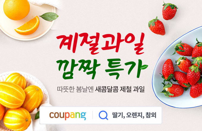 쿠팡이 제철 과일을 로켓프레시에서 할인 판매한다. /사진=쿠팡