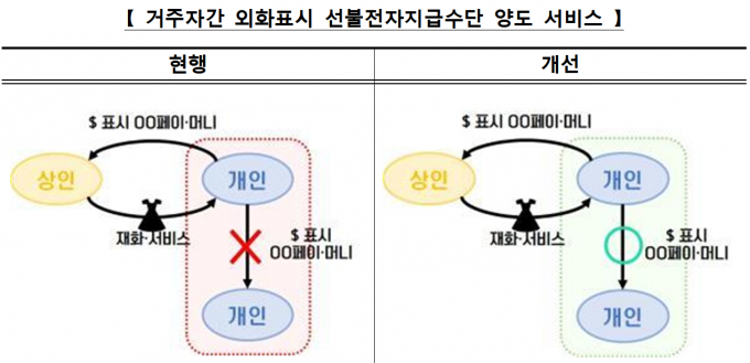 달러표시 OO페이 양도 가능… 외국환업무 5개 업종 허용
