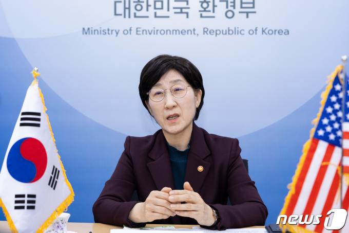 [사진] 한화진 장관, 존 포데스타 미국 대통령 국제기후정책 선임고문 접견