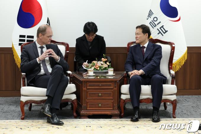 [사진] 김영호 장관, 토마스 바거 독일 외교부 외무차관 접견