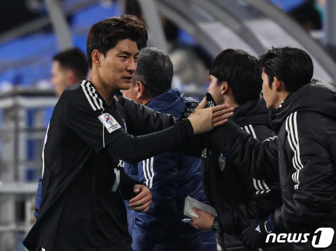 [사진] '첫 대표 승선' 주민규, 오늘은 무득점