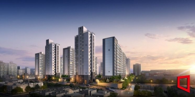 '더샵 둔촌포레' 투시도 /자료 제공=포스코이앤씨