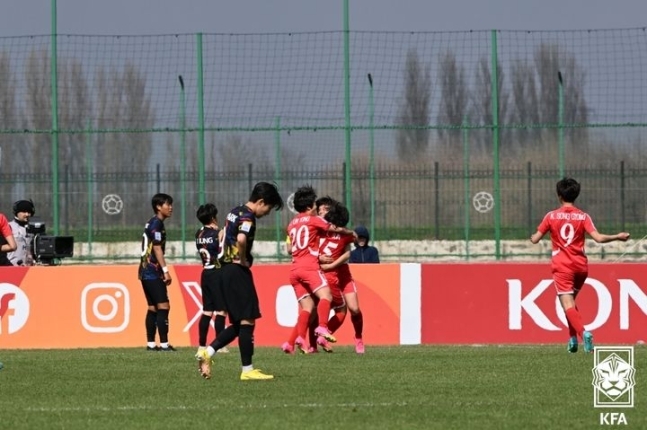 U20 여자 축구대표팀이 북한에 패해 아시안컵 결승 진출이 무산됐다 (대한축구협회 제공)