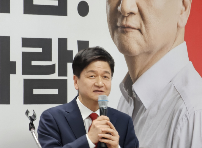 국민의힘 하남을 경선결과에 깨끗이 승복하고 4·10총선에서 보수 승리를 위한 원팀의 길에 합류할 것이라고 밝힌 김도식 에비후보. /사진=이건구 기자