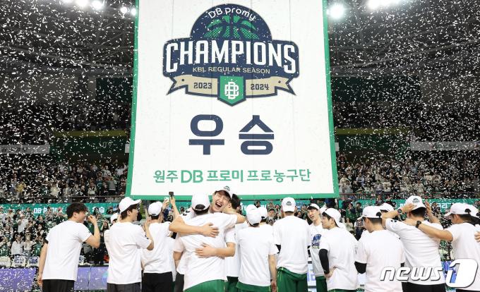 [사진] 원주 DB, 6년 만의 우승