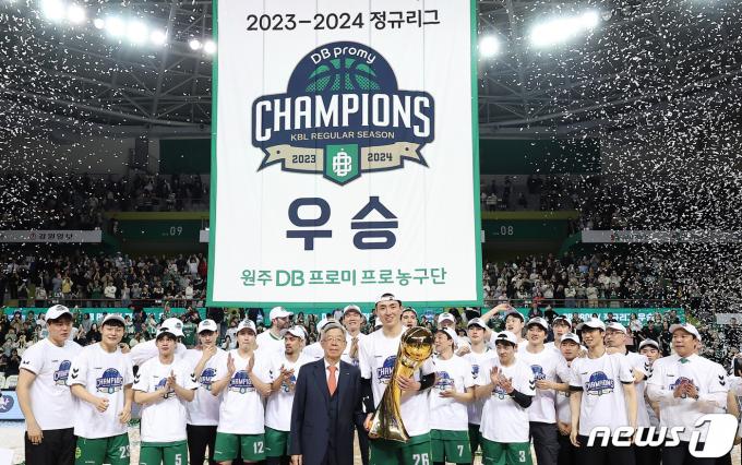 [사진] 원주 DB, 6년 만의 우승