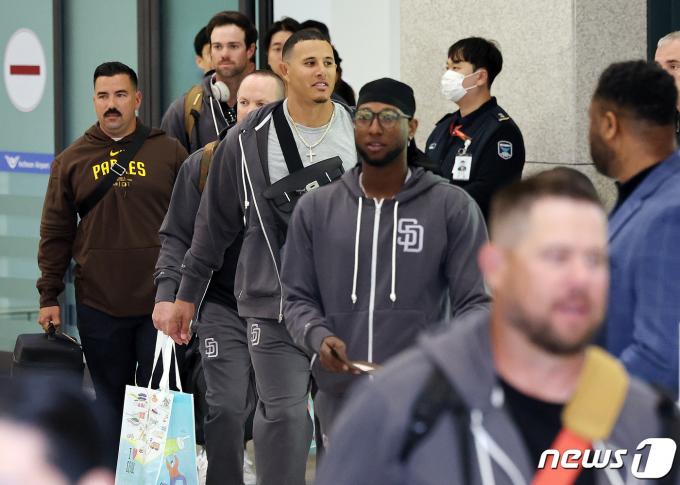[사진] MLB 월드투어 서울시리즈 위해 한국땅 밟는 샌디에이고 파드리스