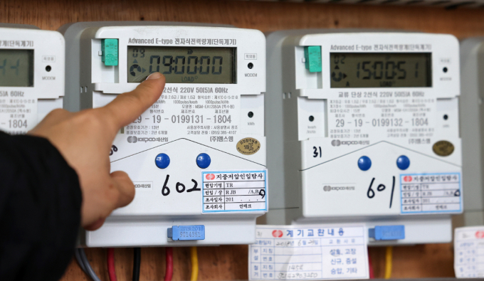 서울 소재 오피스텔에 설치된 전기계량기. /사진=뉴스1