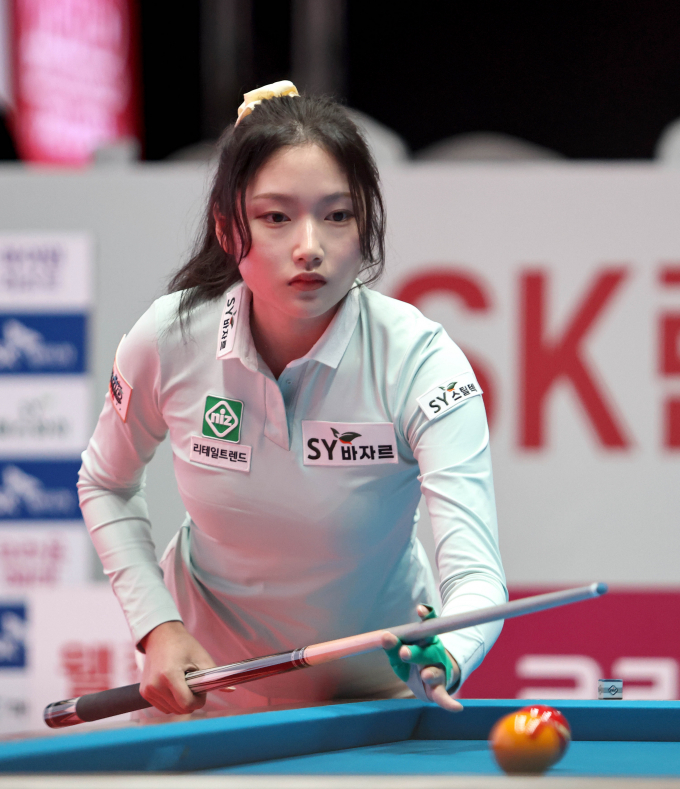 한지은이 'SK렌터카 제주특별자치도 PBA-LPBA 챔피언십 2024' LPBA 준결승에 진출했다. /사진=PBA 제공