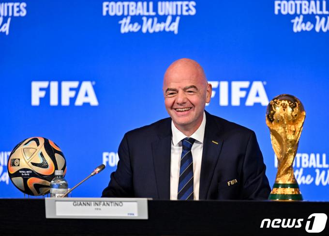 지아니 인판티노 국제축구연맹(FIFA) 회장. 2023.10.04. ⓒ 로이터=뉴스1 ⓒ News1 정윤영 기자