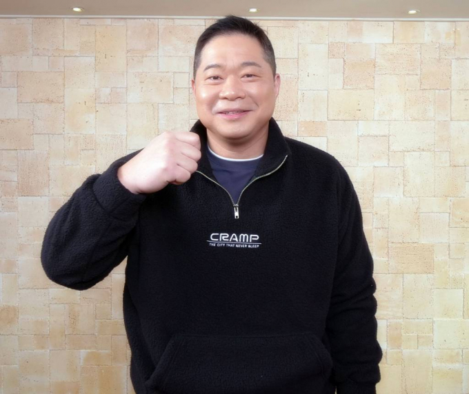 방송인 현주엽이 지난 2022년 2월 온라인으로 진행된 티캐스트 E채널 '토요일은 밥이 좋아' 기자간담회에 참석해 포즈를 취하고 있다./사진=토요일은 밥이좋아