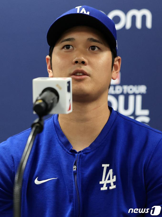 [사진] 오타니 쇼헤이 '좋아하는 나라에서 좋은 추억 쌓겠다'