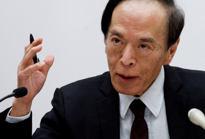  일본 도쿄 BOJ 본사에서 우에다 가즈오 일본 총재가 정책회의 후 기자회견에 참석하고 있는 모습./사진=로이터