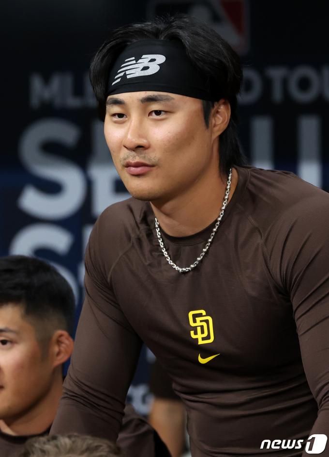 [사진] 김하성, 날카로운 눈빛