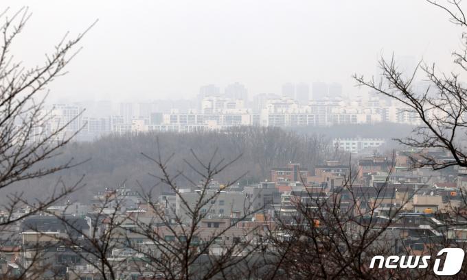 [사진] '미세먼지에 갇힌 서울'