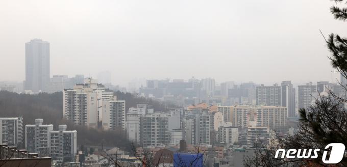 [사진] 뿌옇게 보이는 서울 하늘
