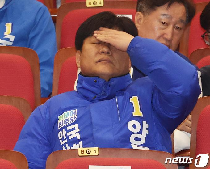 [사진] 총선 후보자 대회 참석한 양문석 후보
