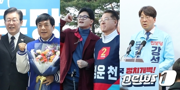 4·10 총선에서 전북 전주을에 출마하는 이성윤 더불어민주당 후보·정운천 국민의힘 후보·강성희 진보당 후보(왼쪽부터)