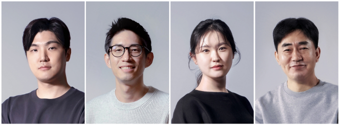 (왼쪽부터) 조길현 데브시스터즈 CEO, 배형욱 CBO, 이은지 CIPO, 임성택 CFO/사진=데브시스터즈