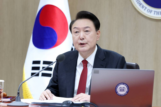 윤석열 대통령이 가짜뉴스, 허위선동으로부터 선거와 민주 정치 시스템을 지키겠다고  밝혔다. 사진은 19일 서울 용산 대통령실 청사에서 열린 국무회의를 주재하는 윤 대통령. /사진= 대통령실 제공 