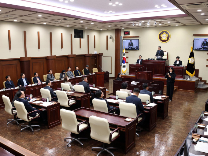 20일 열린 제283회 임시회 제2차 본회의 모습. / 사진제공=광명시의회