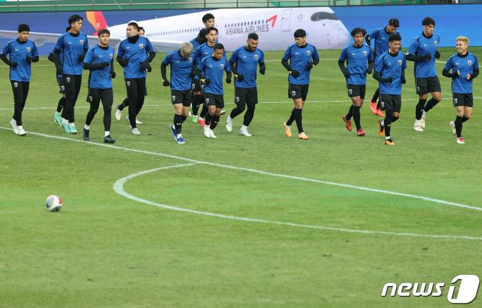 [사진] 훈련 하는 태국대표팀