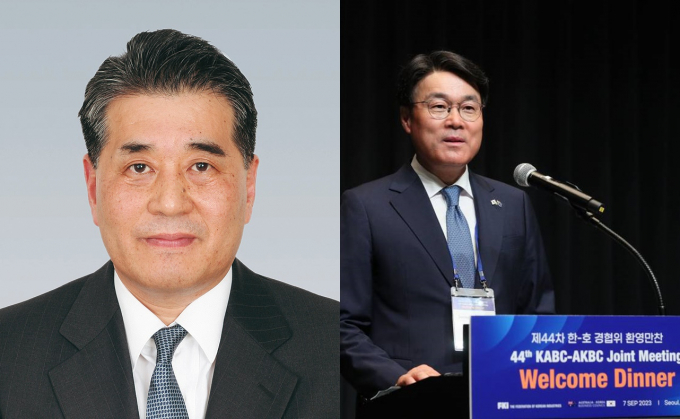 장인화 포스코홀딩스 회장(왼쪽), 최정우 포스코홀딩스 전 회장(오른쪽)/사진= 머니투데이(포스코 제공), 뉴스1