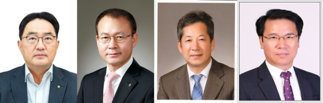 (왼쪽부터 )지준섭 전무이사, 여영현 상호금융대표, 박석모 조합감사위원장, 박서홍 농업경제대표 /사진-농협중앙회