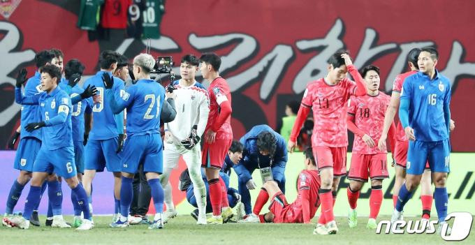 [사진] 대한민국, 태국 상대로 홍경기 1대1 무승부