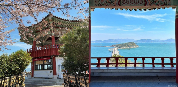 여수 해상 케이블카 정류장과 이어진 자산공원은 오동도를 감상하기에 좋은 곳이다. /사진=한국관광공사