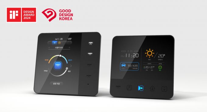 대우건설의 푸르지오 스마트 스위치 2.0이 iF디자인 어워드 2024에서 빌딩 테크놀로지 부문 본상을 탔다. /사진=대우건설
