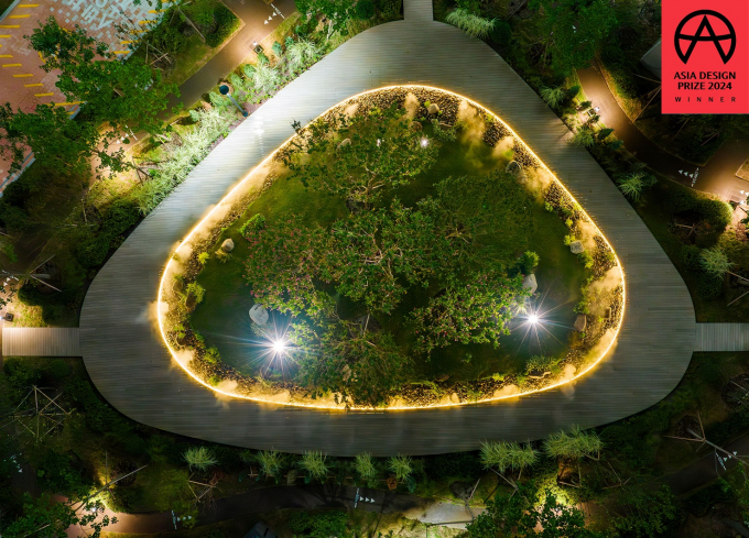 현대엔지니어링이 글로벌 무대를 겨냥하며 올해를 100년 기업 도약의 원년으로 삼았다. 사진은 ‘아시아 디자인 프라이즈 2024’에서 ‘위너’를 수상한 현대엔지니어링의 조경 시설물 ‘위빙 가든’(Weaving Nature x Human Garden). /사진 제공=현대엔지니어링