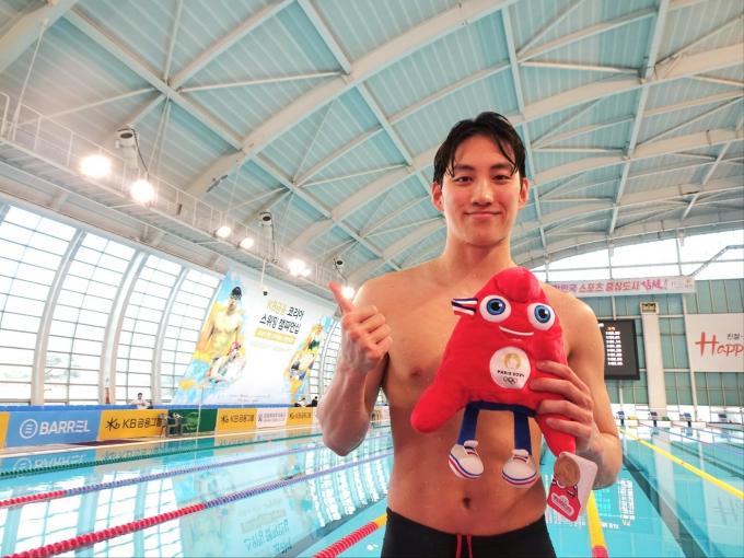 최동열이 2024 파리 올림픽 남자 평영 100m 출전권을 획득했다. (대한수영연맹 제공)